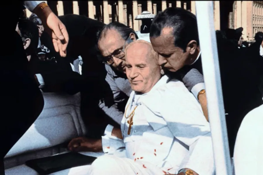 Pope John Paul II collapses after being shot on May 13, 1981, in St. Peter’s Square.?w=200&h=150